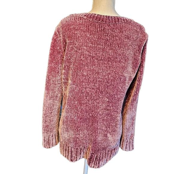 Orvis Sweater Womens Small Pullover Long Sleeve VNeck Soft Girl Cottagecore Pink - Picture 3 of 7
